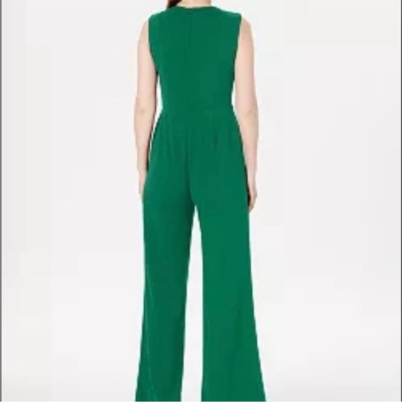 Calvin Klein Green Sleeveless Jumpsuit Romper with cutouts – Size 12 - Picture 3 of 10
